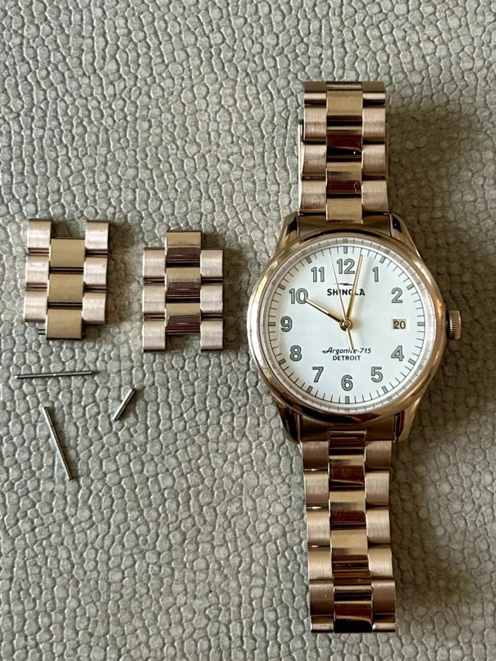 Shinola Vinton 38mm Watch in Rose Gold